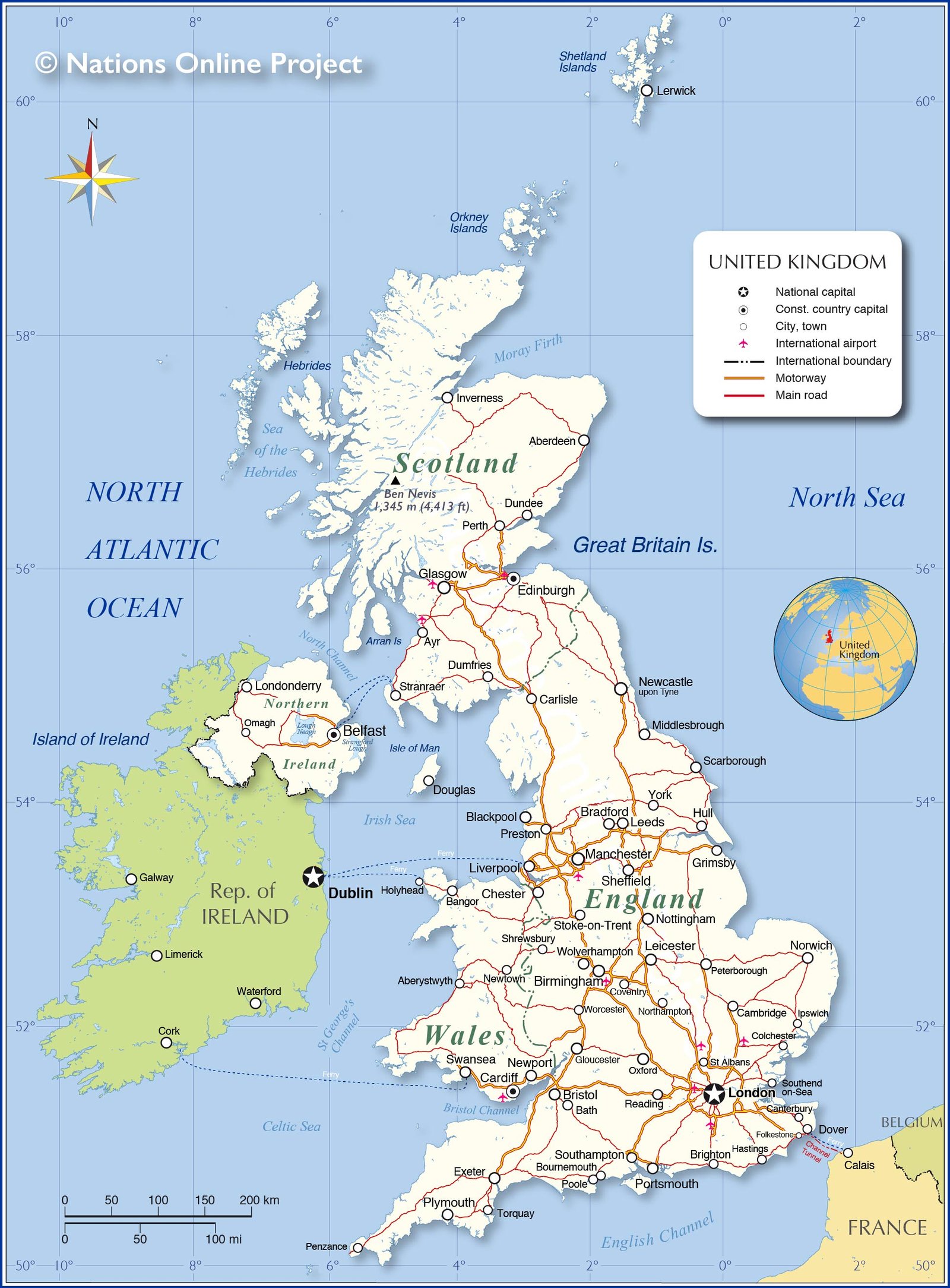 UK coverage map showing all areas we serve